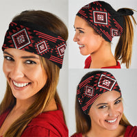 Aotearoa Atua Tumatauenga Neck Gaiter Maori God Of War Taniko Motifs LT14 - Polynesian Pride