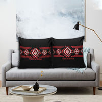 Aotearoa Atua Tumatauenga Pillow Cover Maori God Of War Taniko Motifs LT14 - Polynesian Pride