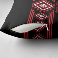Aotearoa Atua Tumatauenga Pillow Cover Maori God Of War Taniko Motifs LT14 - Polynesian Pride