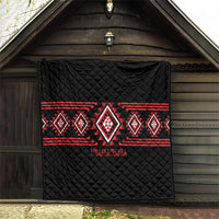 Aotearoa Atua Tumatauenga Quilt Maori God Of War Taniko Motifs LT14 - Polynesian Pride
