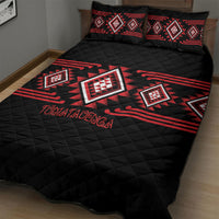 Aotearoa Atua Tumatauenga Quilt Bed Set Maori God Of War Taniko Motifs LT14 - Polynesian Pride