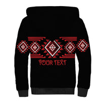 Aotearoa Atua Tumatauenga Personalised Sherpa Hoodie Maori God Of War Taniko Motifs LT14 - Polynesian Pride