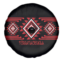 Aotearoa Atua Tumatauenga Spare Tire Cover Maori God Of War Taniko Motifs LT14 - Polynesian Pride