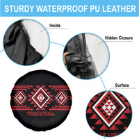Aotearoa Atua Tumatauenga Spare Tire Cover Maori God Of War Taniko Motifs LT14 - Polynesian Pride
