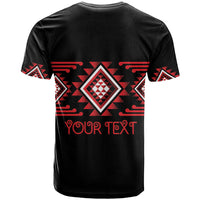 Aotearoa Atua Tumatauenga Personalised T Shirt Maori God Of War Taniko Motifs