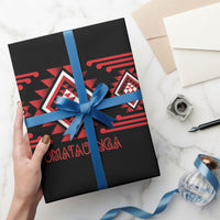 Aotearoa Atua Tumatauenga Wrapping Paper Maori God Of War Taniko Motifs LT14 - Polynesian Pride