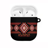 Aotearoa Atua Ruaumoko AirPods Case Maori Powerful God Taniko Motifs LT14 Orange - Polynesian Pride