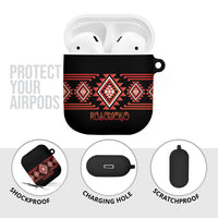 Aotearoa Atua Ruaumoko AirPods Case Maori Powerful God Taniko Motifs LT14 - Polynesian Pride