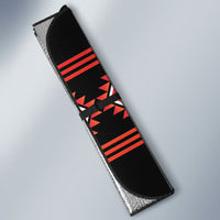 Aotearoa Atua Ruaumoko Auto Sun Shade Maori Powerful God Taniko Motifs LT14 - Polynesian Pride