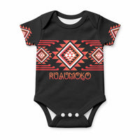 Aotearoa Atua Ruaumoko Personalised Baby Onesie Maori Powerful God Taniko Motifs