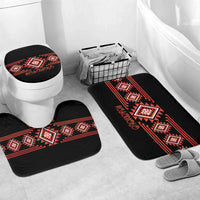 Aotearoa Atua Ruaumoko Bathroom Set Maori Powerful God Taniko Motifs