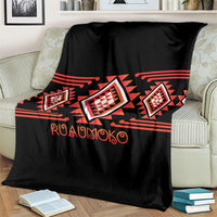 Aotearoa Atua Ruaumoko Blanket Maori Powerful God Taniko Motifs LT14 - Polynesian Pride