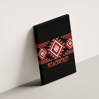 Aotearoa Atua Ruaumoko Canvas Wall Art Maori Powerful God Taniko Motifs LT14 - Polynesian Pride