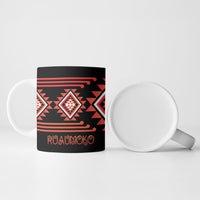 Aotearoa Atua Ruaumoko Personalised Ceramic Mug Maori Powerful God Taniko Motifs LT14 - Polynesian Pride