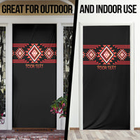 Aotearoa Atua Ruaumoko Personalised Door Cover Maori Powerful God Taniko Motifs LT14 - Polynesian Pride