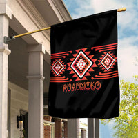 Aotearoa Atua Ruaumoko Garden Flag Maori Powerful God Taniko Motifs LT14 House Flag Orange - Polynesian Pride