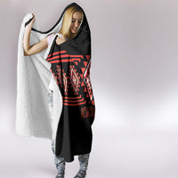 Aotearoa Atua Ruaumoko Hooded Blanket Maori Powerful God Taniko Motifs LT14 - Polynesian Pride