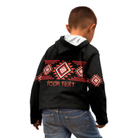 Aotearoa Atua Ruaumoko Personalised Kid Hoodie Maori Powerful God Taniko Motifs LT14 - Polynesian Pride