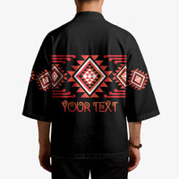 Aotearoa Atua Ruaumoko Personalised Kimono Maori Powerful God Taniko Motifs LT14 - Polynesian Pride