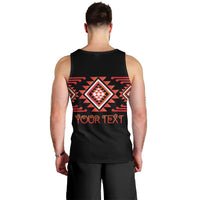Aotearoa Atua Ruaumoko Personalised Men Tank Top Maori Powerful God Taniko Motifs LT14 - Polynesian Pride