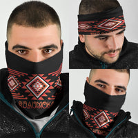Aotearoa Atua Ruaumoko Neck Gaiter Maori Powerful God Taniko Motifs LT14 - Polynesian Pride