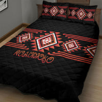 Aotearoa Atua Ruaumoko Quilt Bed Set Maori Powerful God Taniko Motifs LT14 - Polynesian Pride