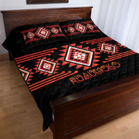 Aotearoa Atua Ruaumoko Quilt Bed Set Maori Powerful God Taniko Motifs LT14 - Polynesian Pride