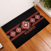 Aotearoa Atua Ruaumoko Rubber Doormat Maori Powerful God Taniko Motifs LT14 - Polynesian Pride