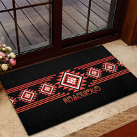 Aotearoa Atua Ruaumoko Rubber Doormat Maori Powerful God Taniko Motifs LT14 - Polynesian Pride