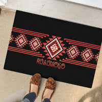 Aotearoa Atua Ruaumoko Rubber Doormat Maori Powerful God Taniko Motifs LT14 - Polynesian Pride