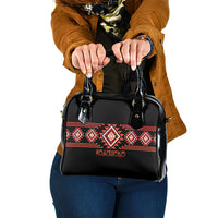Aotearoa Atua Ruaumoko Shoulder Handbag Maori Powerful God Taniko Motifs LT14 One Size Orange - Polynesian Pride