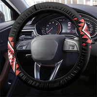 Aotearoa Atua Ruaumoko Steering Wheel Cover Maori Powerful God Taniko Motifs LT14 - Polynesian Pride