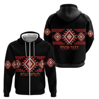 Aotearoa Atua Ruaumoko Personalised Zip Hoodie Maori Powerful God Taniko Motifs LT14 - Polynesian Pride