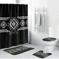 Aotearoa Atua Rehua Bathroom Set Maori God Of Healing Taniko Motifs