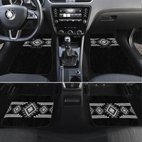 Aotearoa Atua Rehua Personalised Car Mats Maori God Of Healing Taniko Motifs LT14 Set 4pcs Grey - Polynesian Pride