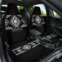Aotearoa Atua Rehua Car Seat Cover Maori God Of Healing Taniko Motifs LT14 One Size Grey - Polynesian Pride