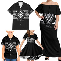Aotearoa Atua Rehua Personalised Family Matching Off Shoulder Maxi Dress and Hawaiian Shirt Maori God Of Healing Taniko Motifs LT14 - Polynesian Pride