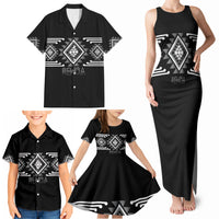 Aotearoa Atua Rehua Personalised Family Matching Tank Maxi Dress and Hawaiian Shirt Maori God Of Healing Taniko Motifs LT14 - Polynesian Pride