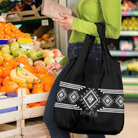Aotearoa Atua Rehua Grocery Bag Maori God Of Healing Taniko Motifs LT14 - Polynesian Pride