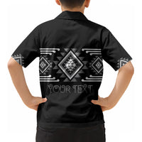 Aotearoa Atua Rehua Personalised Kid Hawaiian Shirt Maori God Of Healing Taniko Motifs LT14 - Polynesian Pride