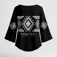 Aotearoa Atua Rehua Personalised Kimono Sleeve Blouse Maori God Of Healing Taniko Motifs LT14 - Polynesian Pride