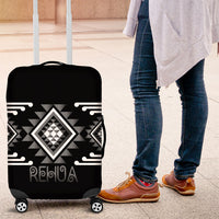 Aotearoa Atua Rehua Luggage Cover Maori God Of Healing Taniko Motifs LT14 Grey - Polynesian Pride