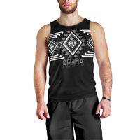 Aotearoa Atua Rehua Personalised Men Tank Top Maori God Of Healing Taniko Motifs LT14 - Polynesian Pride