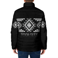 Aotearoa Atua Rehua Personalised Padded Jacket Maori God Of Healing Taniko Motifs LT14 - Polynesian Pride