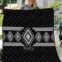 Aotearoa Atua Rehua Quilt Maori God Of Healing Taniko Motifs LT14 Grey - Polynesian Pride
