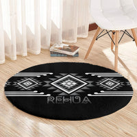 Aotearoa Atua Rehua Round Carpet Maori God Of Healing Taniko Motifs LT14 - Polynesian Pride