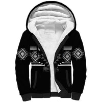 Aotearoa Atua Rehua Personalised Sherpa Hoodie Maori God Of Healing Taniko Motifs LT14 Unisex Grey - Polynesian Pride