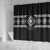Aotearoa Atua Rehua Shower Curtain Maori God Of Healing Taniko Motifs LT14 - Polynesian Pride