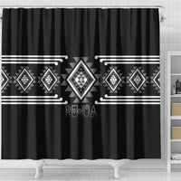 Aotearoa Atua Rehua Shower Curtain Maori God Of Healing Taniko Motifs LT14 - Polynesian Pride