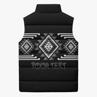 Aotearoa Atua Rehua Personalised Sleeveless Puffer Jacket Maori God Of Healing Taniko Motifs LT14 - Polynesian Pride